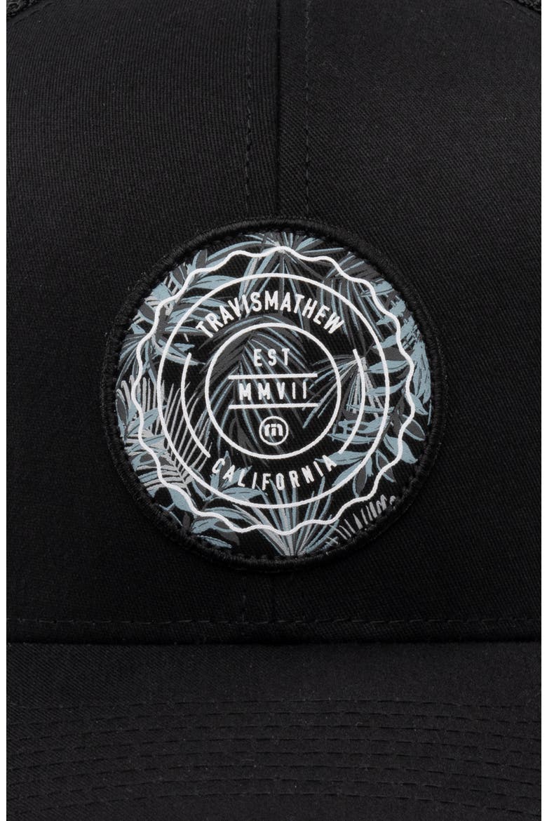 The Patch Floral Baseball Cap, Alternate, color, BLACK