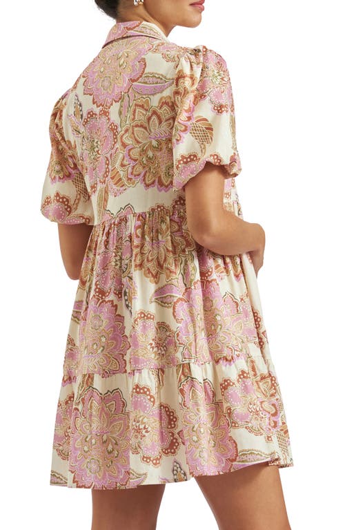 RIPE MATERNITY RIPE MATERNITY HOPE PRINT LINEN BLEND MATERNITY DRESS