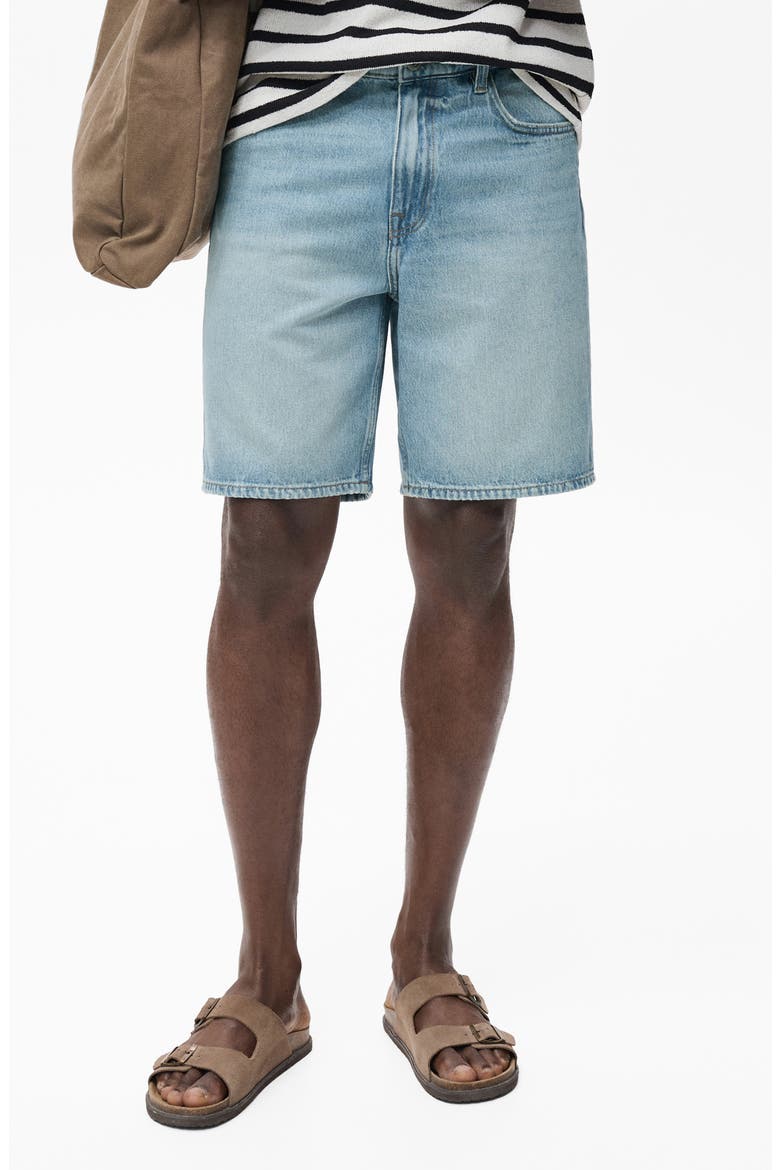 Regular Fit Denim Shorts, Main, color, MEDIUM BLUE