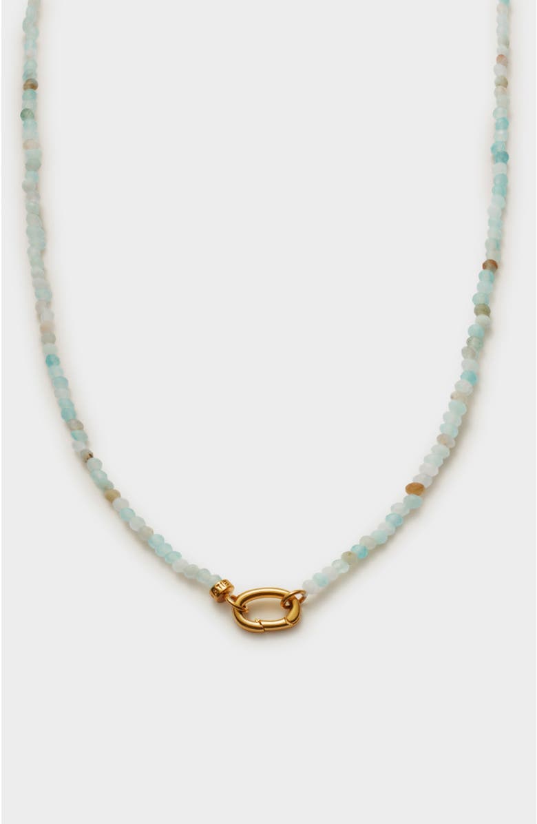 Katie Loxton Amazonite Necklace, Main, color, Gold