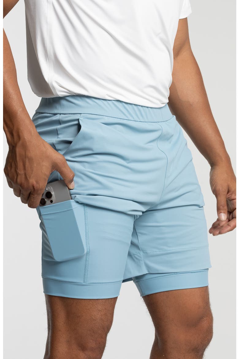 Momentum Pickleball Shorts, Alternate, color, Glacier