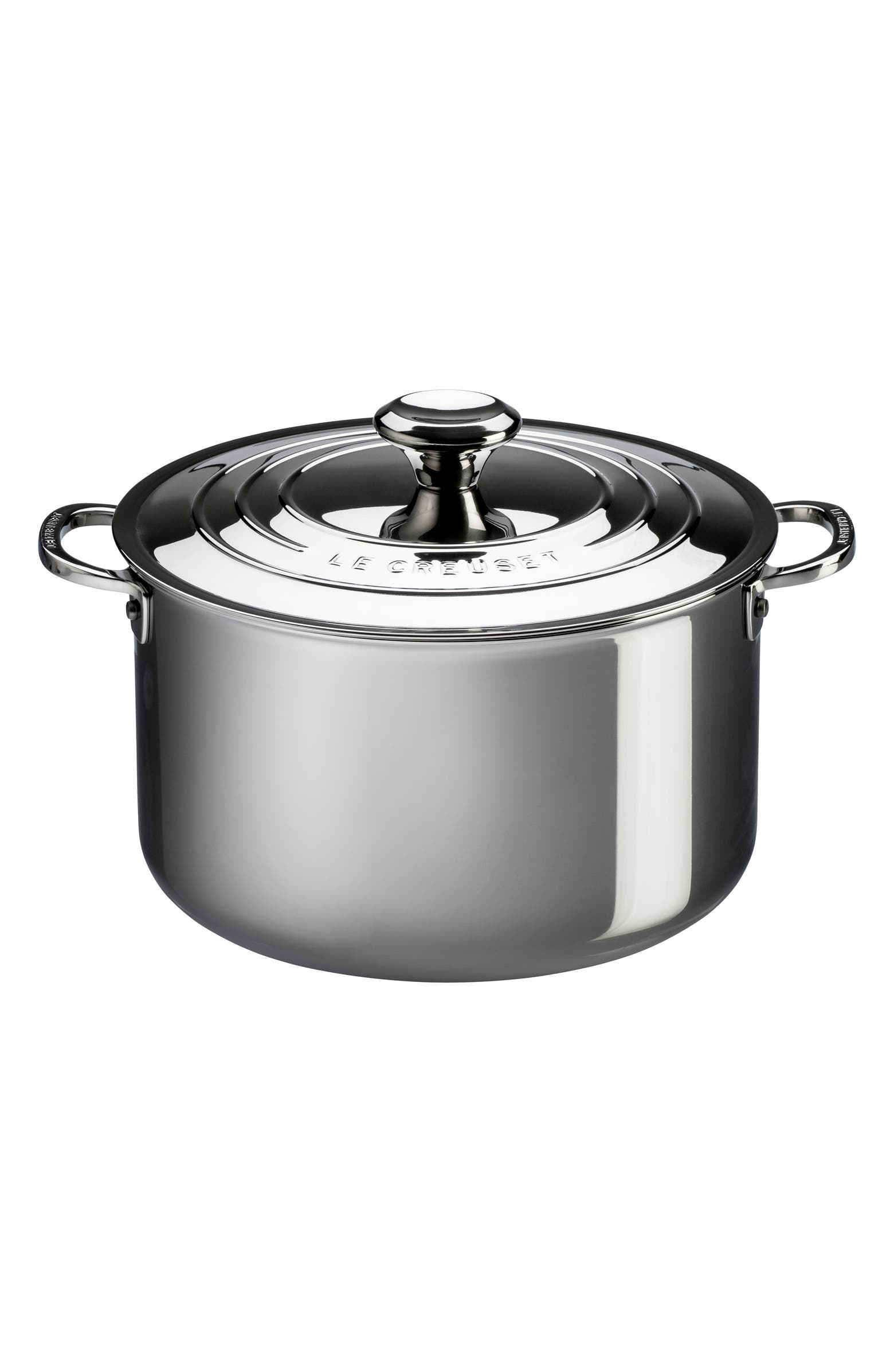 Le Creuset 7-Quart Stainless Steel Stockpot with Lid - Stanless Steel