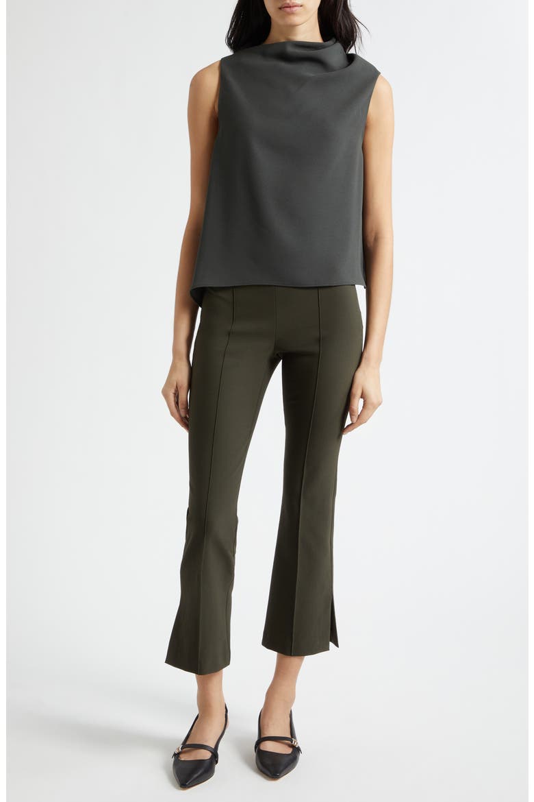 Asymmetric Drape Sleeveless Top, Alternate, color, DARK THYME