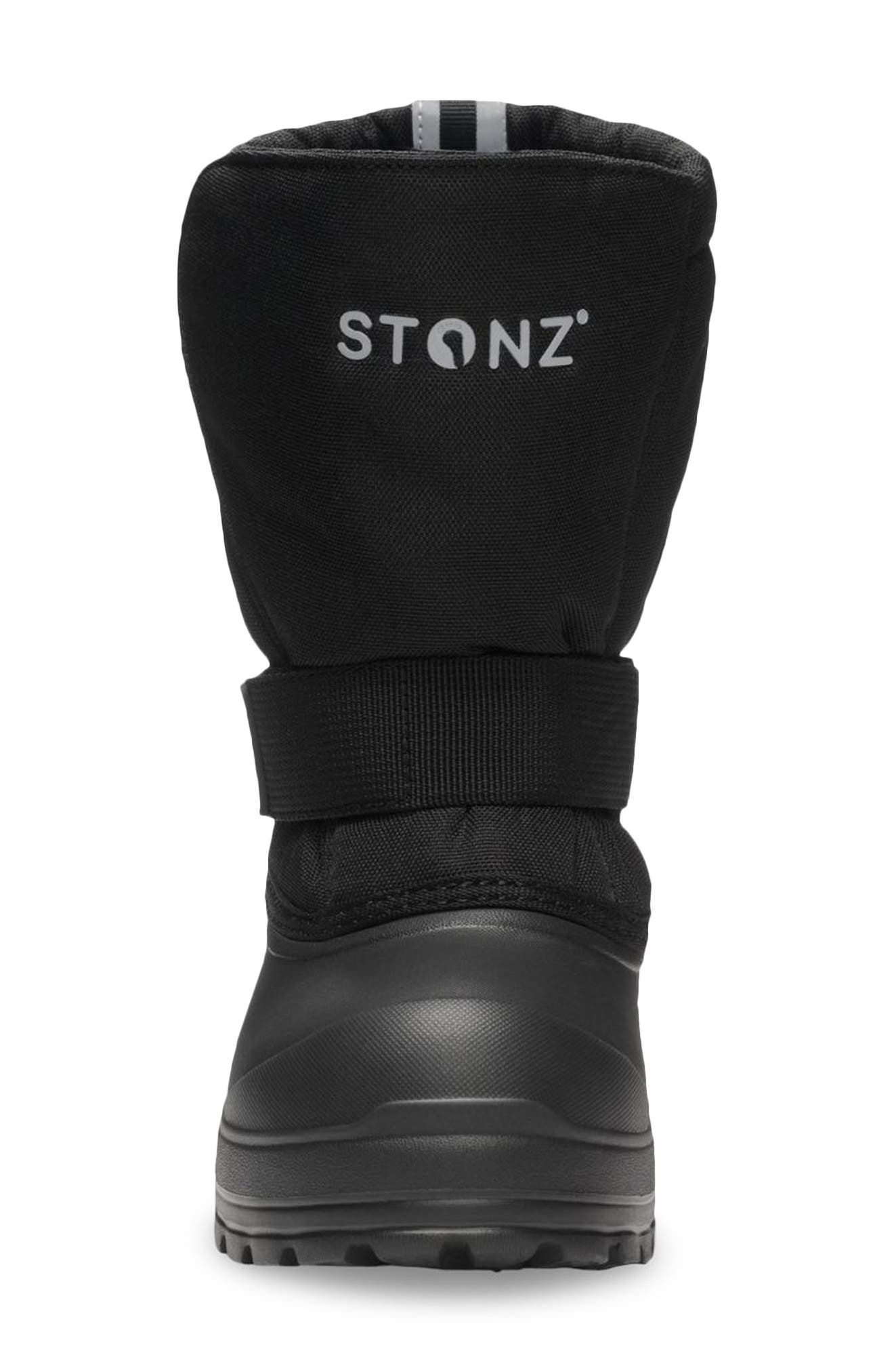 STONZ Kids' Trek Ultra Lightweight Insulated Snow Boot, Alternate, color, Black