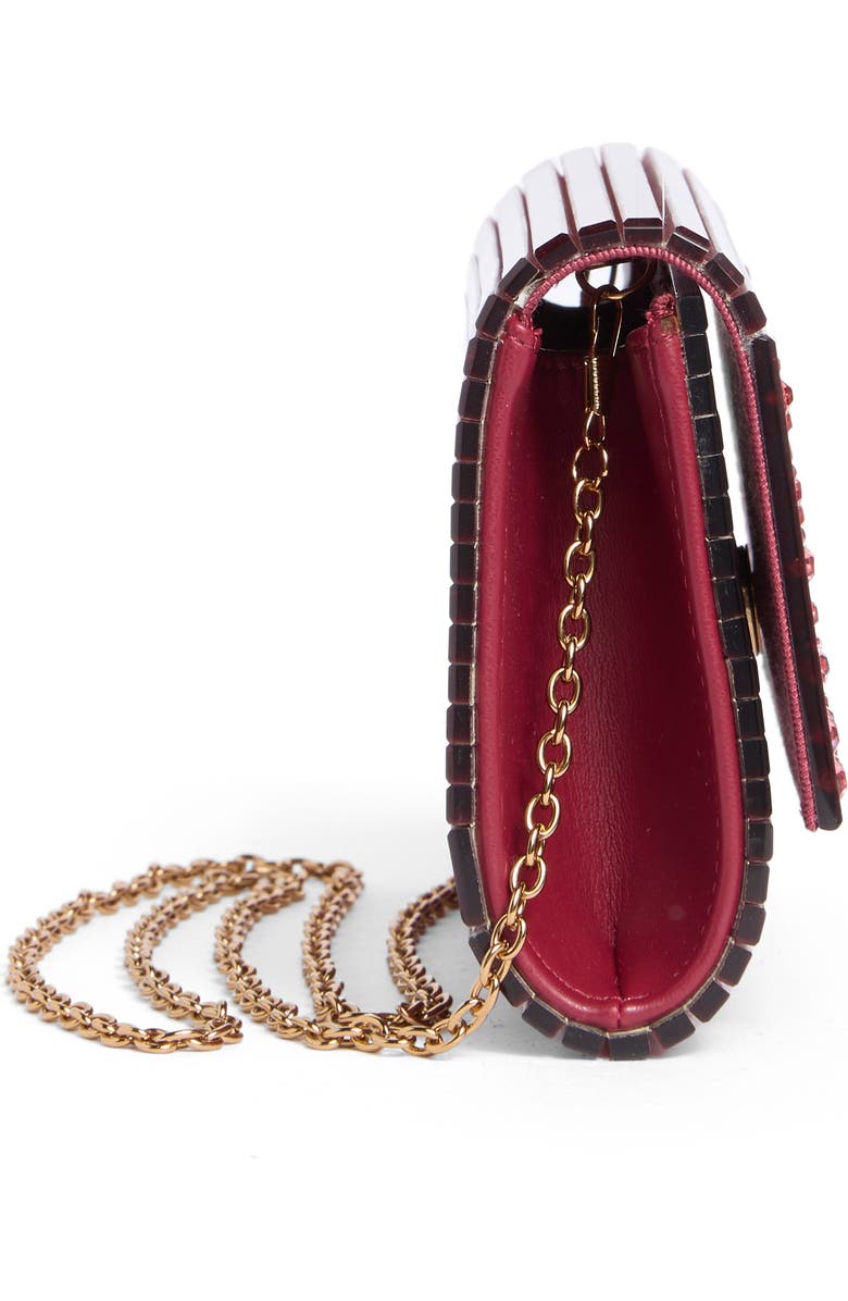 Kurt Geiger London Disco Crystals Acrylic Clutch, Alternate, color, Pink