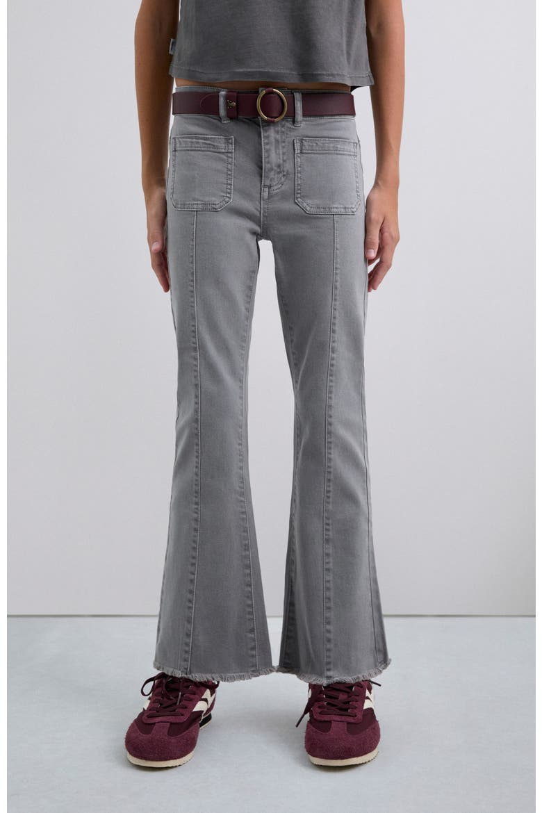 Flare Pants Girls, Alternate, color, Grey