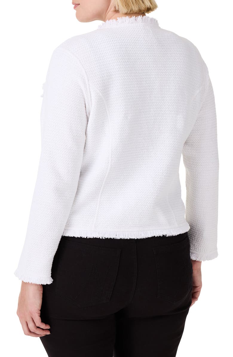 NIC+ZOE Fringe Knit Jacket, Alternate, color,