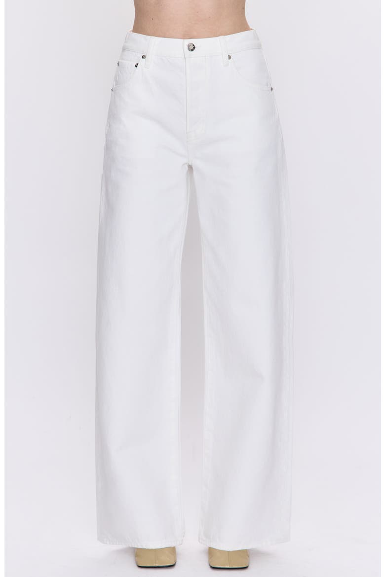 Tate High Waist Wide Leg Jeans, Main, color, PAPER WHITE