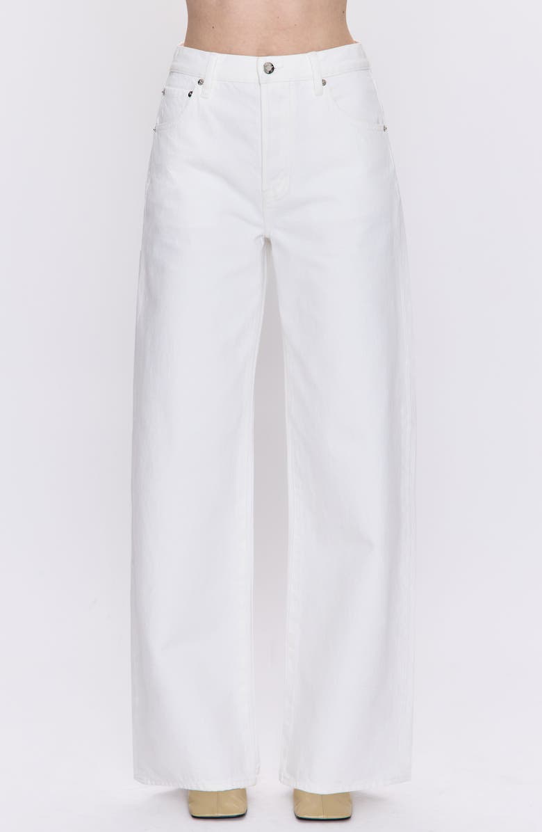 Pistola Tate High Waist Wide Leg Jeans, Main, color, Paper White