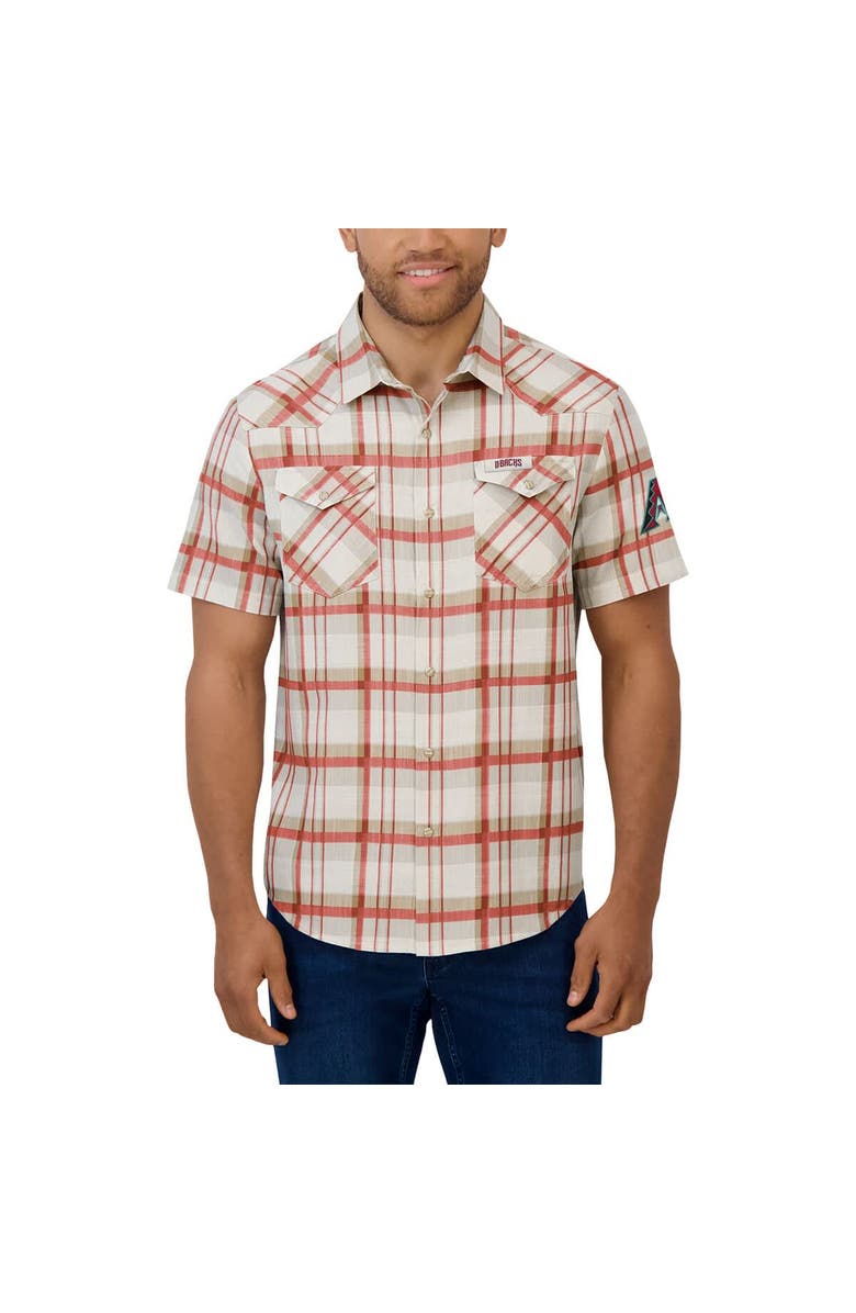 Darius Rucker Collection by Fanatics Men's Darius Rucker Collection by Fanatics Red Arizona Diamondbacks Plaid Full-Snap Shirt, Alternate, color, Red