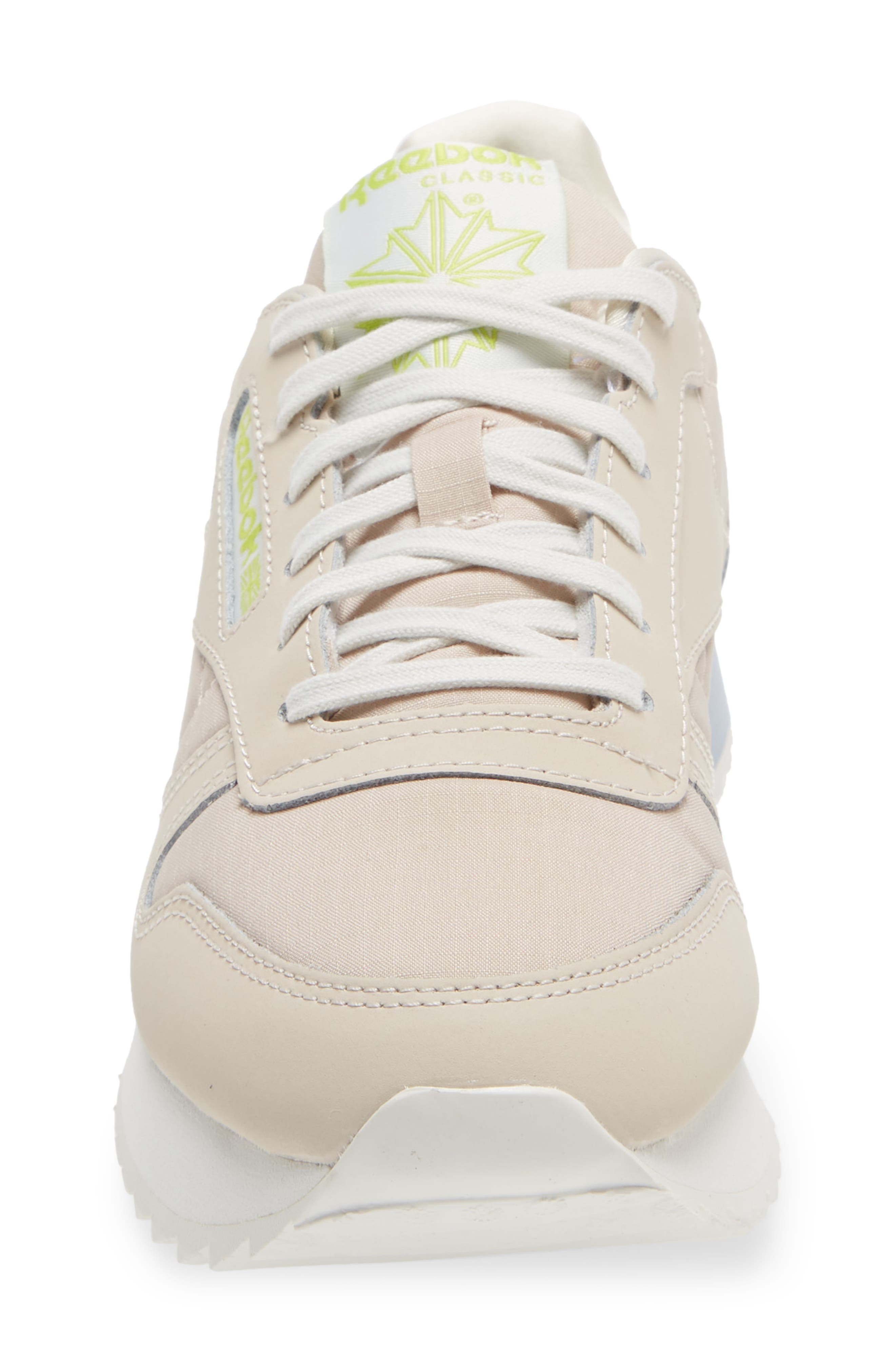 Classic Leather Sneaker, Alternate, color, BEIGE/ GREY/ CHALK