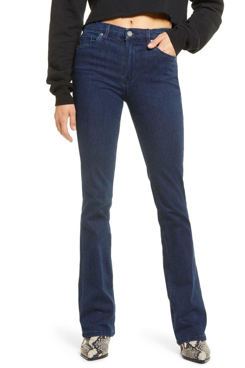 Hoyt Mini Bootcut Jeans, Main, color, BOOK SMART