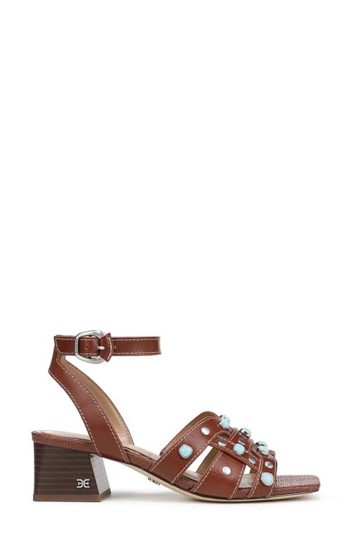 Sam Edelman Wayla 2 Ankle Strap Sandal In Burnt Brandy