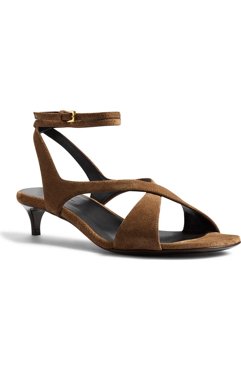 Khaite Liria Ankle Strap Sandal, Main, color, Dattero