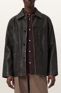 AllSaints Hartwell Leather Western Coat