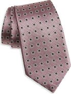 ZEGNA TIES Geometric Silk Tie