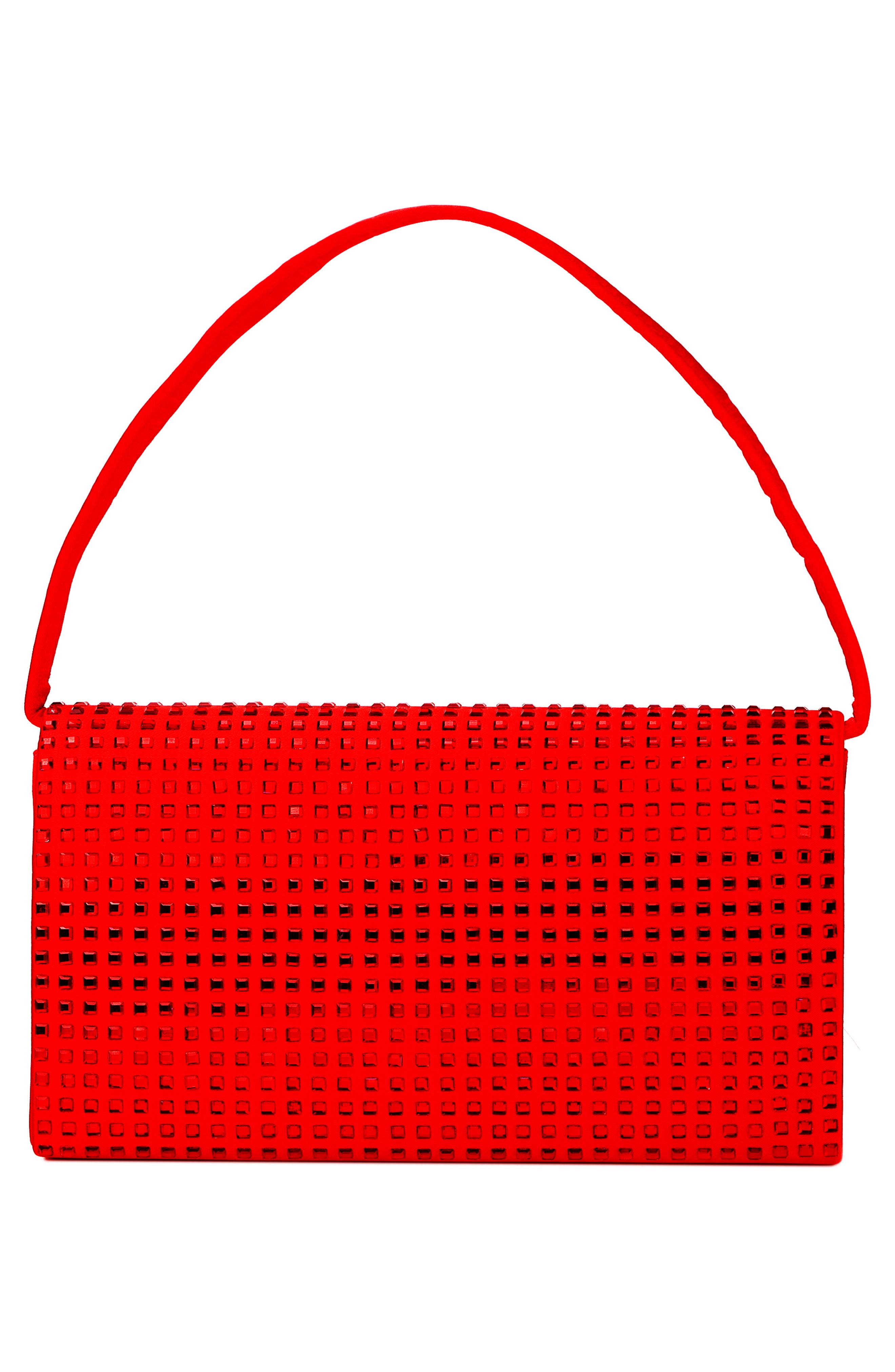 Shana Rhinestone Handbag, Alternate, color, RED