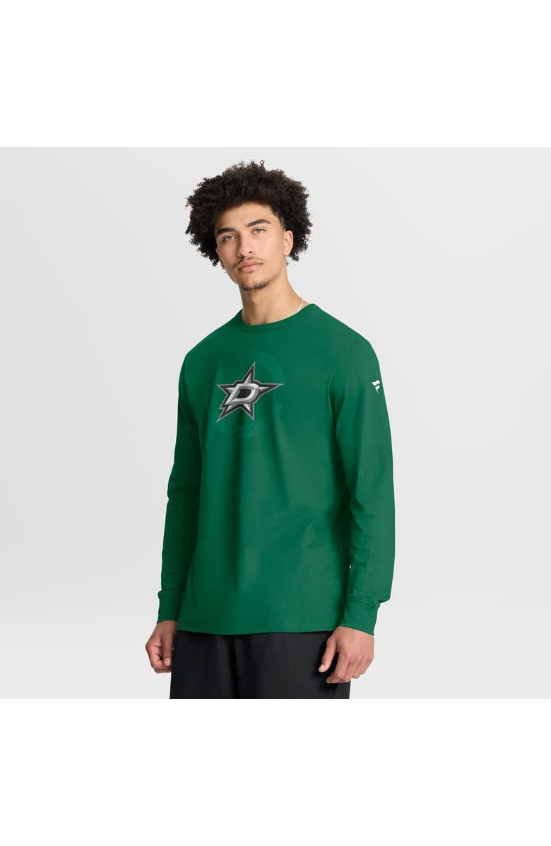FANATICS Men
s Fanatics Kelly Green Dallas Stars Authentic Pro Property Of Practice Long Sleeve T-Shirt, Main, color, Kelly Green