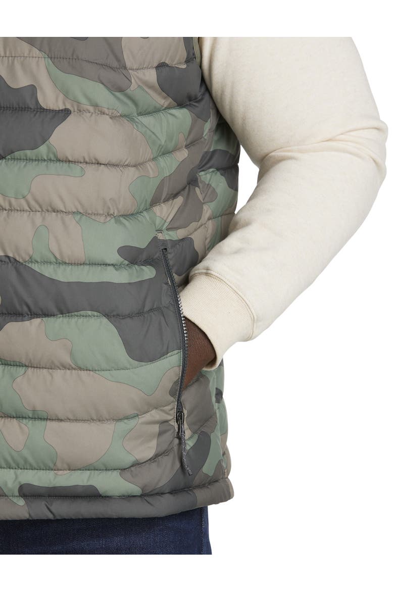 Big & Tall Powder Lite Quilted Vest, Alternate, color, GREEN