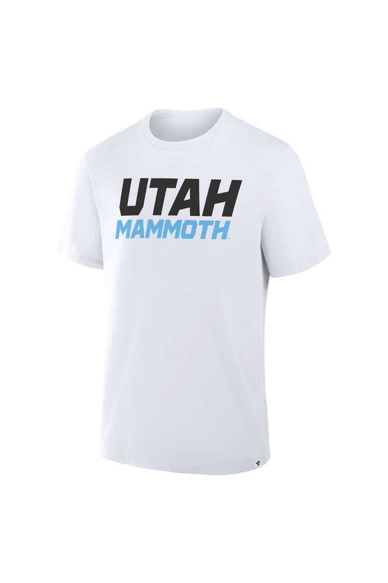 Men's Fanatics  White Utah Mammoth Wordmark Legacy T-Shirt, Alternate, color, White