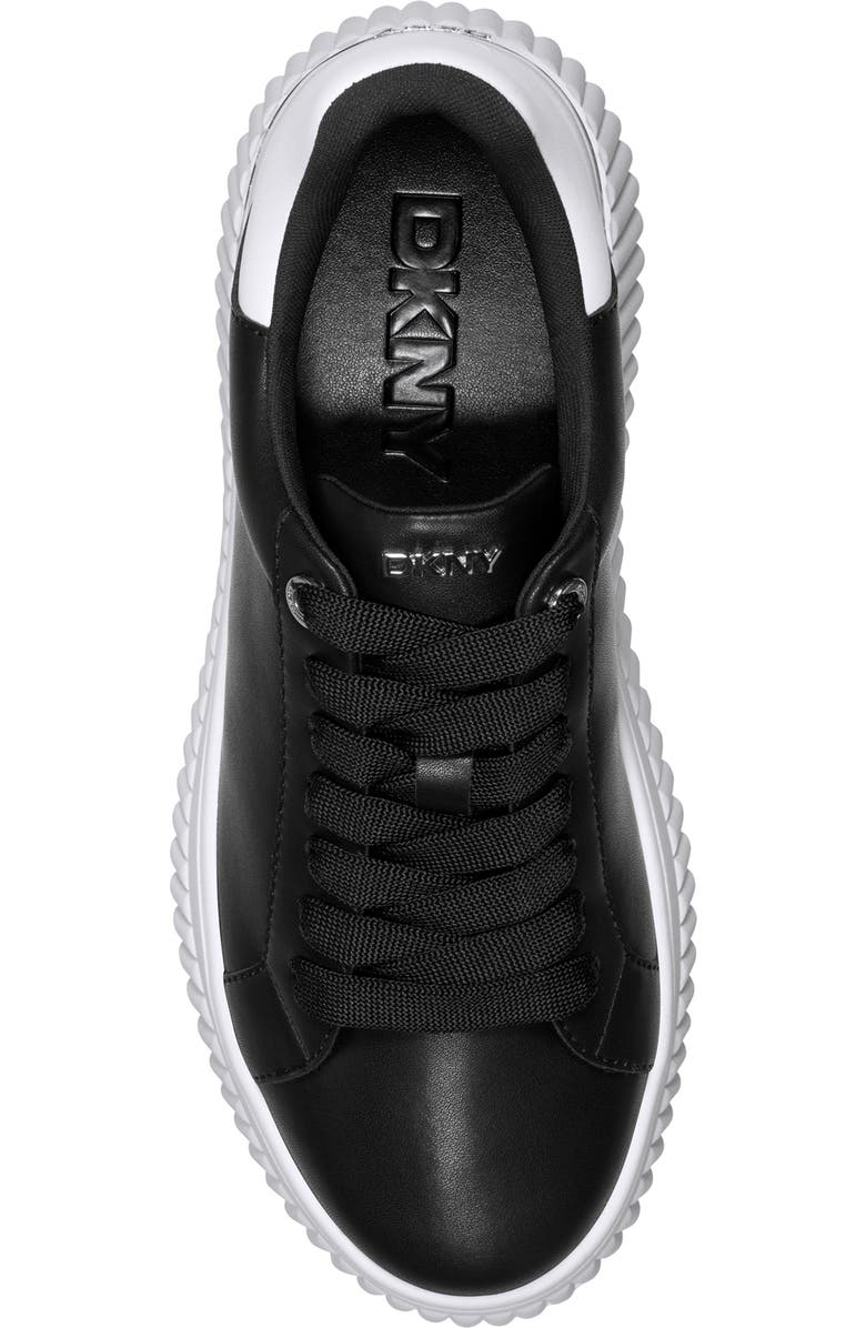 DKNY Lobeco Platform Sneaker, Alternate, color, Black/ White