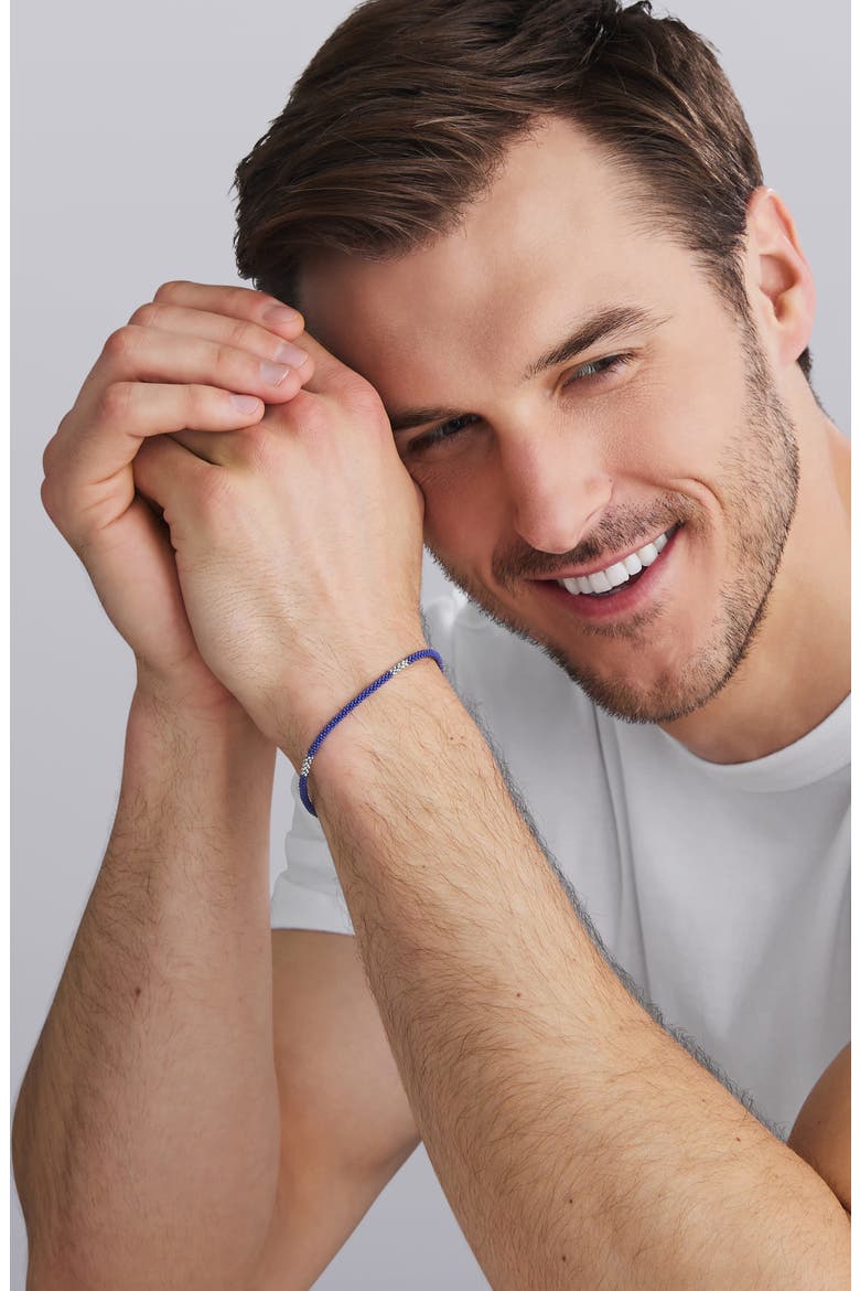 Men's Anthem Three Station Ceramic Bracelet, Alternate, color, SILVER