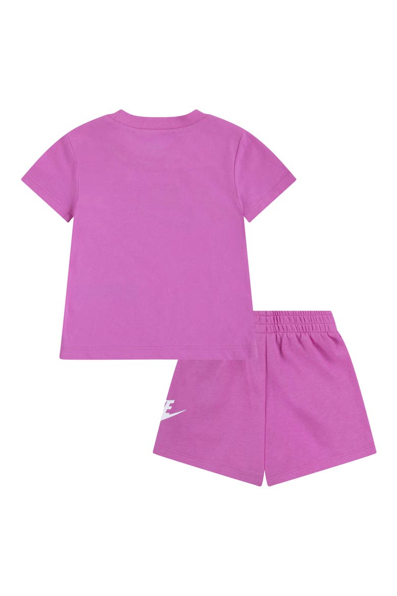 Club Graphic T-Shirt & Shorts Set, Alternate, color, PLAYFUL PINK