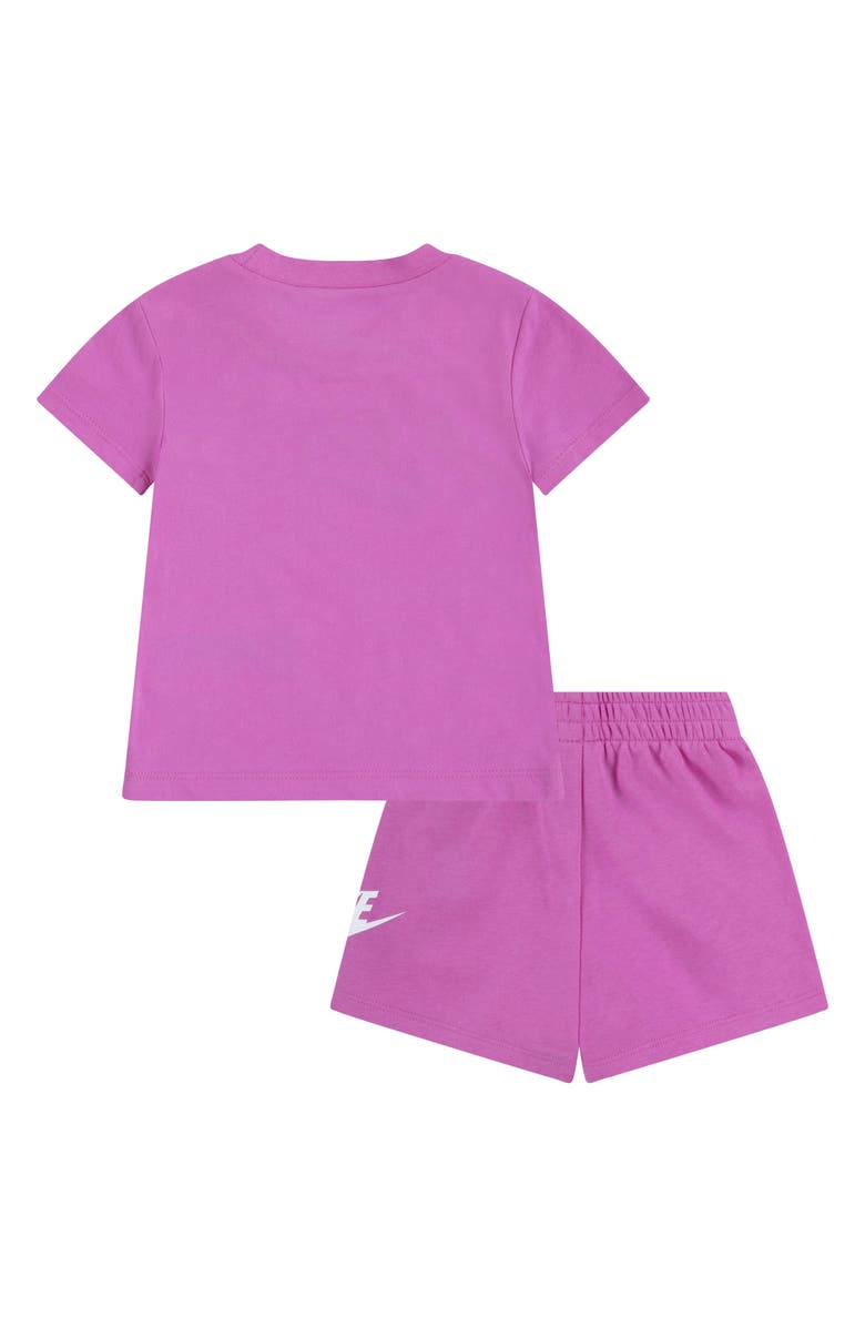 Nike Club Graphic T-Shirt & Shorts Set, Alternate, color, Playful Pink