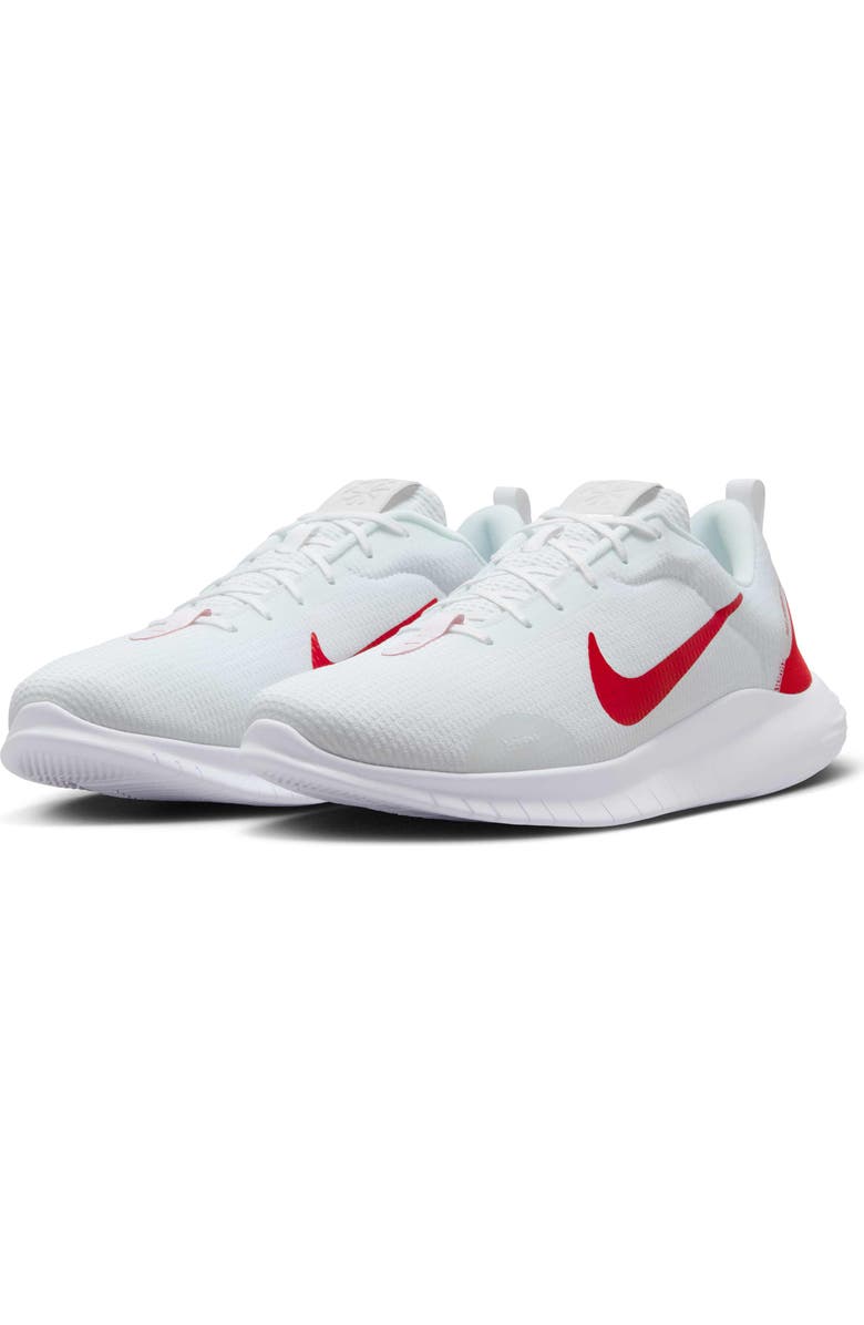 Nike Flex Experience Run 12 Road Running Shoe - Extra Wide Width Available, Main, color, White/ University Red/ White