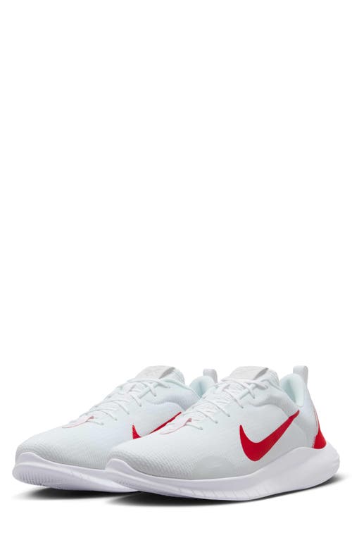 Nike Flex Experience Run 12 Road Running Shoe In White/university Red/white