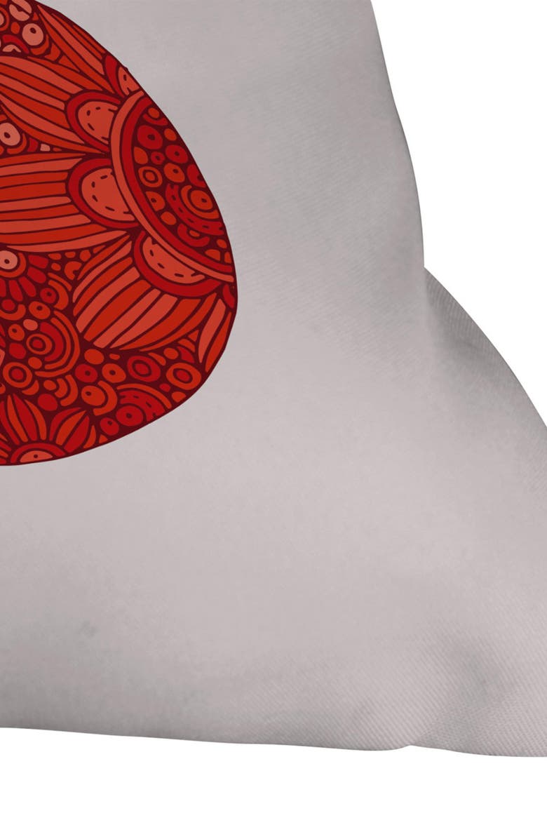 Deny Designs Cherries With A Bow Throw Pillow, Alternate, color, Red