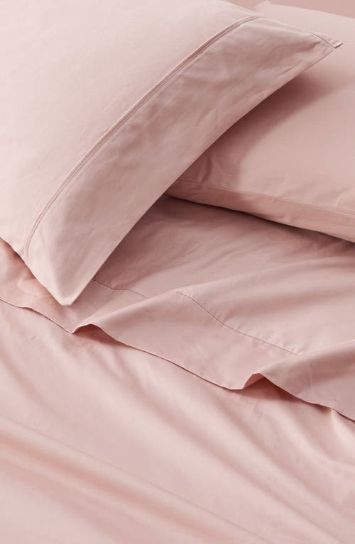 Verlee Cotton Sateen Sheet Set In Dusty Rose