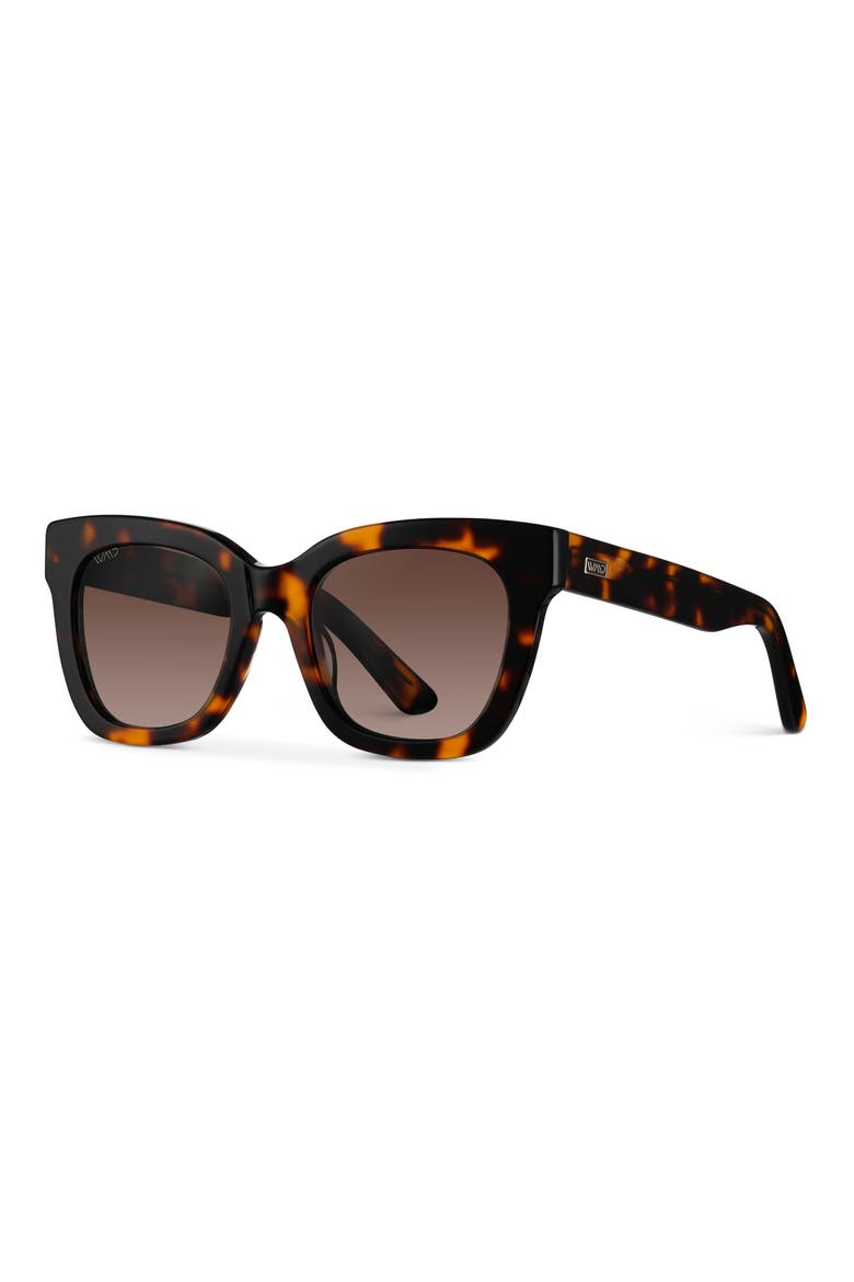 Stormi - 50mm Cat-Eye Polarized Sunglasses, Alternate, color, Tortoise
