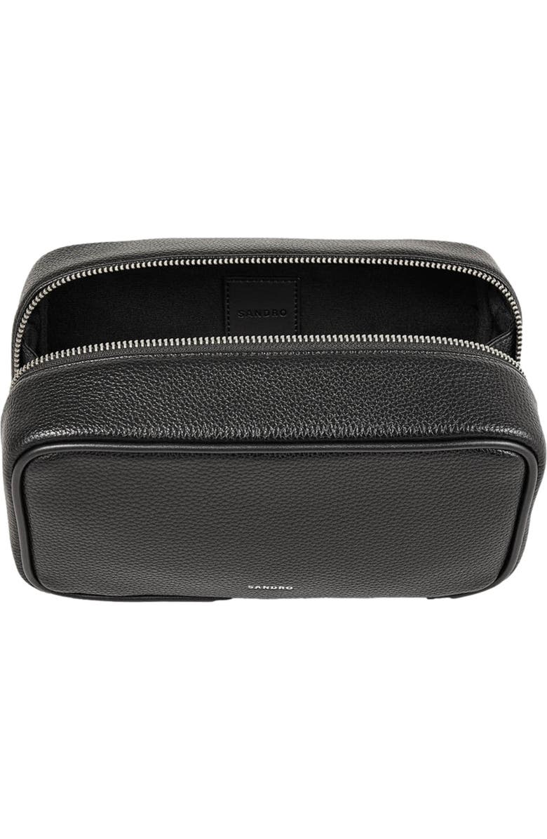 SANDRO Toiletry bag in grained fabric, Alternate, color,