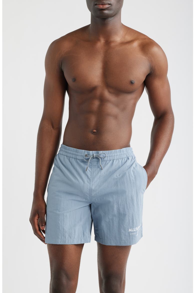 Underground Swim Trunks, Main, color, COASTLINE BLUE