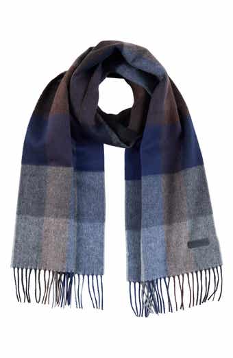 Buffalo Plaid Double Face Silk & Cashmere Blend Scarf