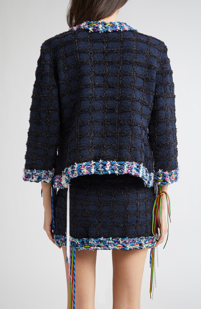 JULIE KEGELS Kerry Metallic Tweed Jacket, Alternate, color, 