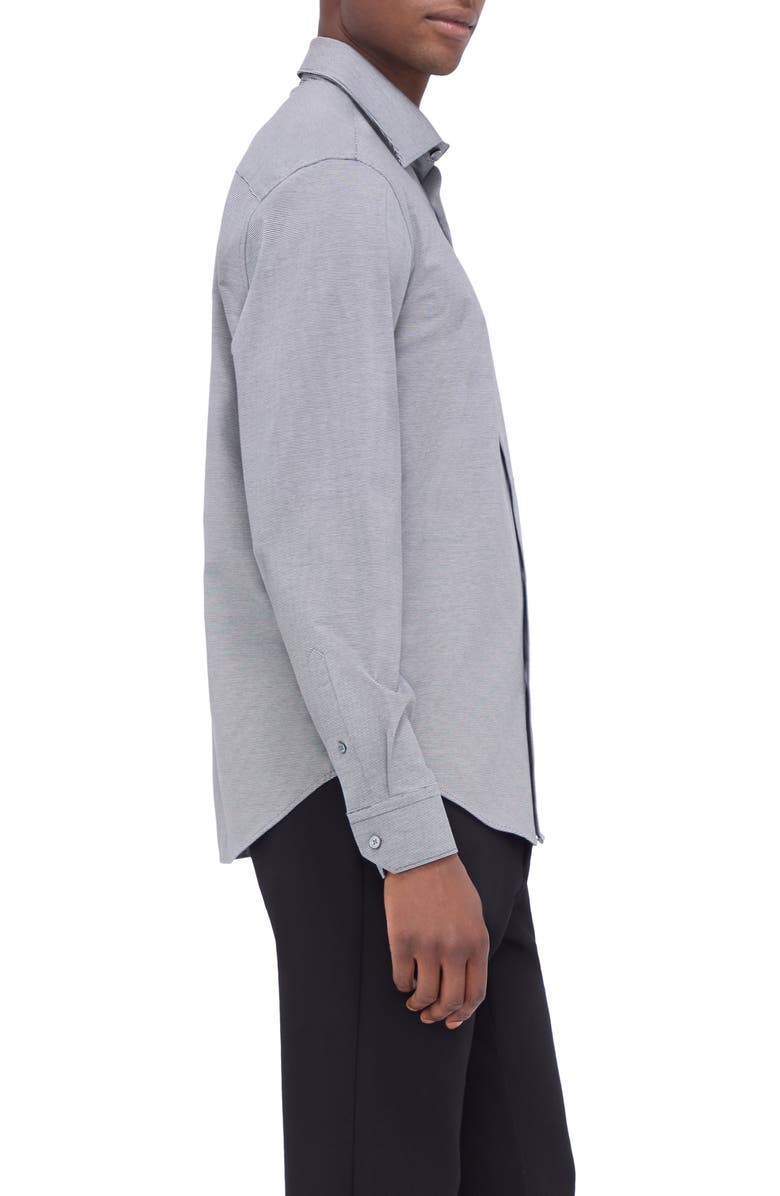 Bugatchi James OoohCotton<sup>®</sup> Button-Up Shirt, Alternate, color, Black