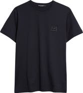 Dolce&Gabbana Logo Plate Crewneck Cotton T-Shirt