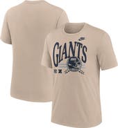 Nike Men's Nike Sand New York Giants Rewind Tri-Blend T-Shirt