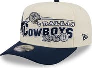 New Era Men's New Era  Cream/Navy Dallas Cowboys Classic A-Frame 9FIFTY Adjustable Hat