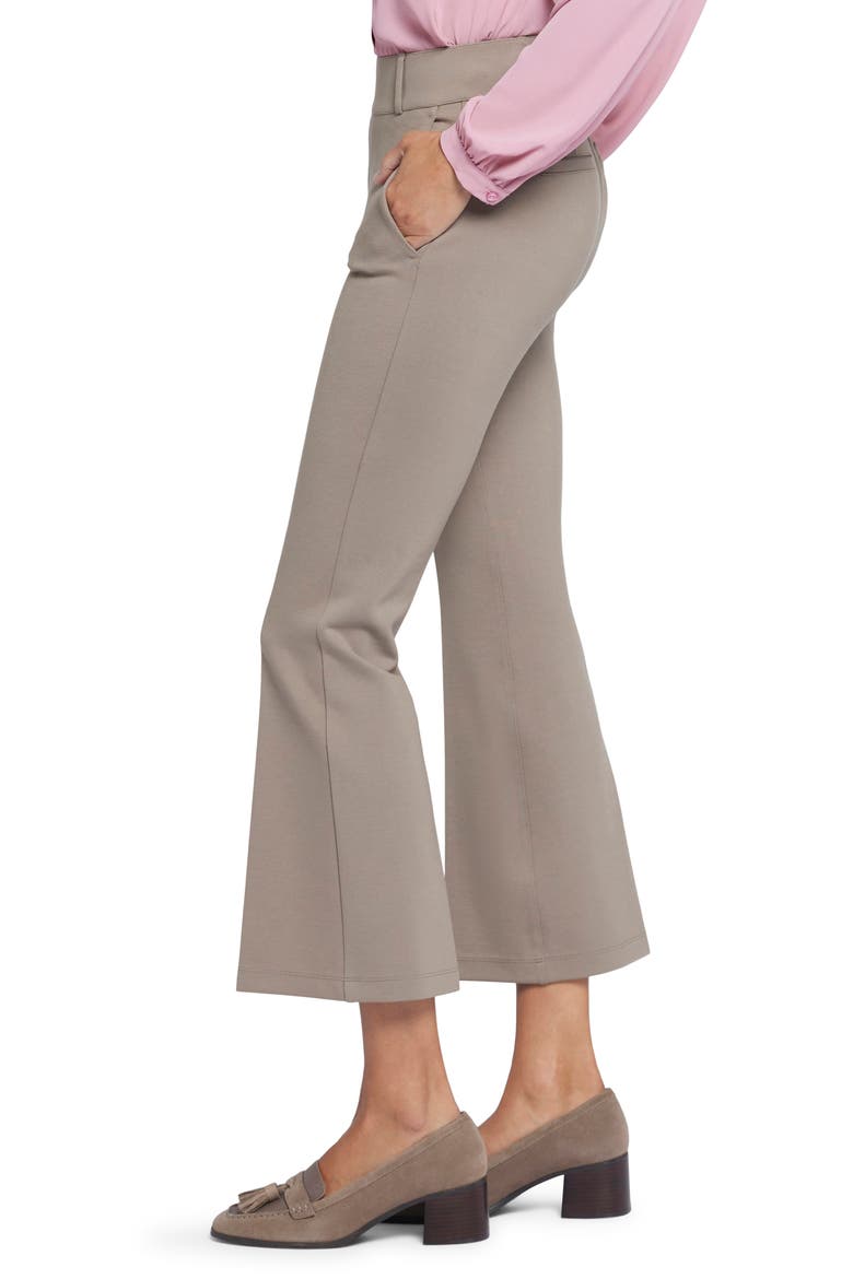 Pull-On Ankle Flare Pants, Alternate, color, SADDLEWOOD