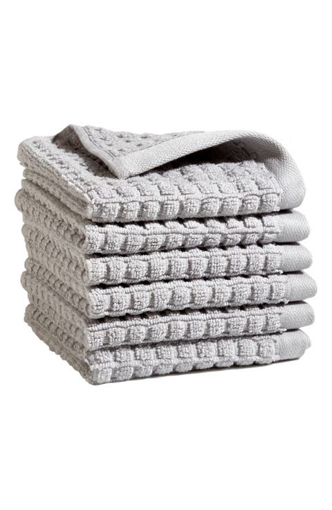 Quick Dry 6-Pack Cotton Washcloths