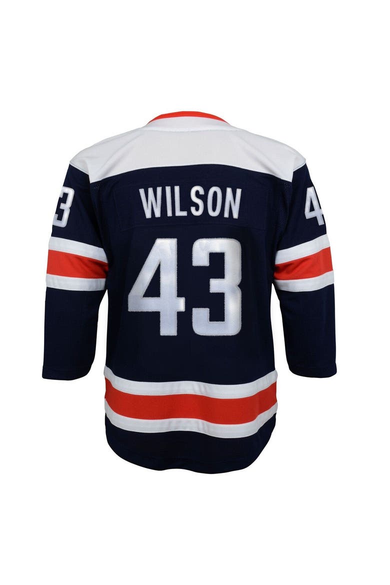 Youth Tom Wilson Navy Washington Capitals 2020/21 Alternate Premier Player Jersey, Alternate, color, Navy
