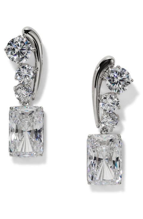 Phenom Cubic Zirconia Drop Earrings