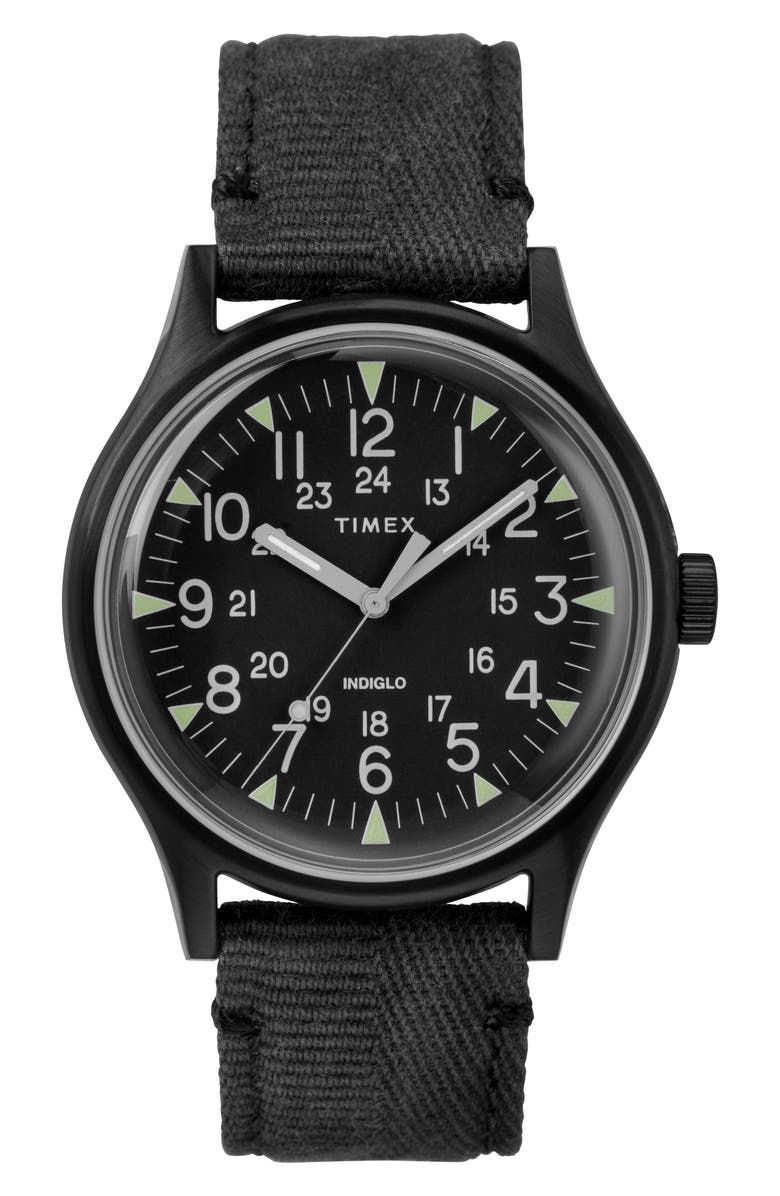 Timex<sup>®</sup> MK1 Canvas Strap Watch, Main, color, 