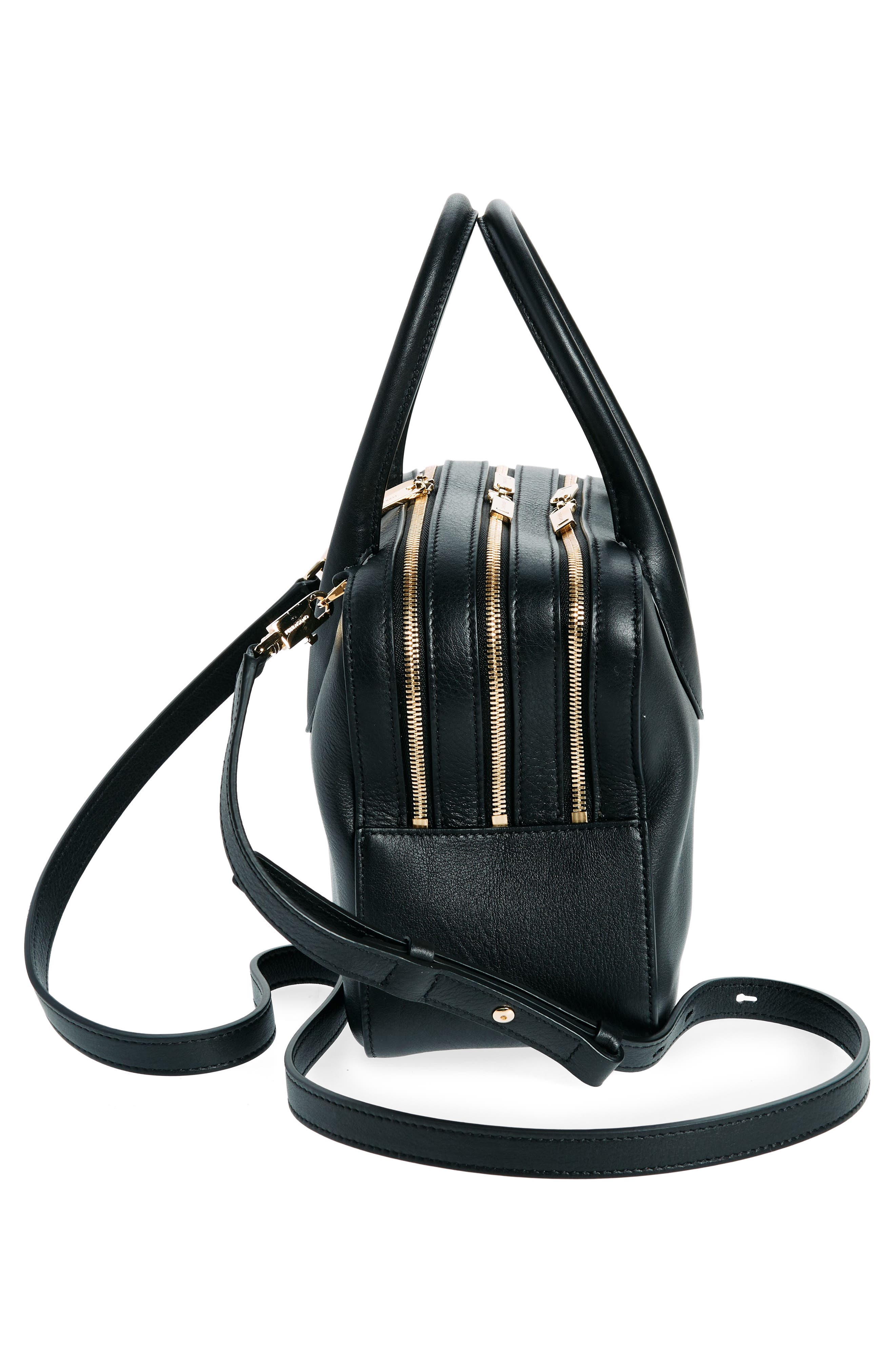 FERRAGAMO Star Triple Zip Handbag, Alternate, color, 