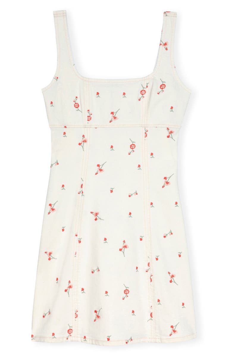 Rails Altadena Floral Stretch Cotton Minidress, Alternate, color, Ecru Romantic Floral