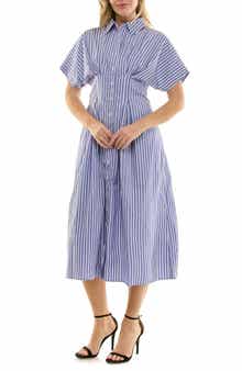 Nicole Miller Striped Shirtdress