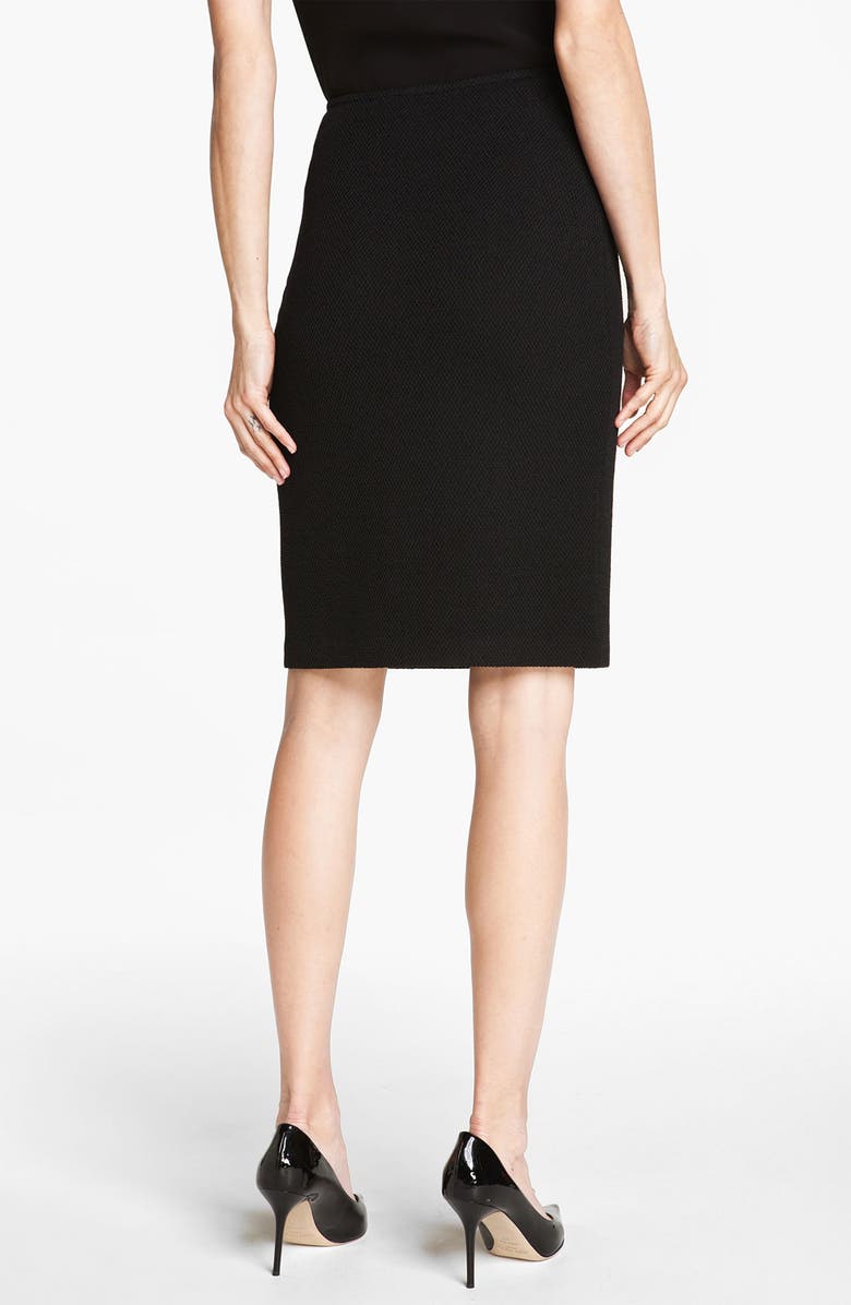 St. John Collection Mod Piqué Pencil Skirt, Alternate, color, 